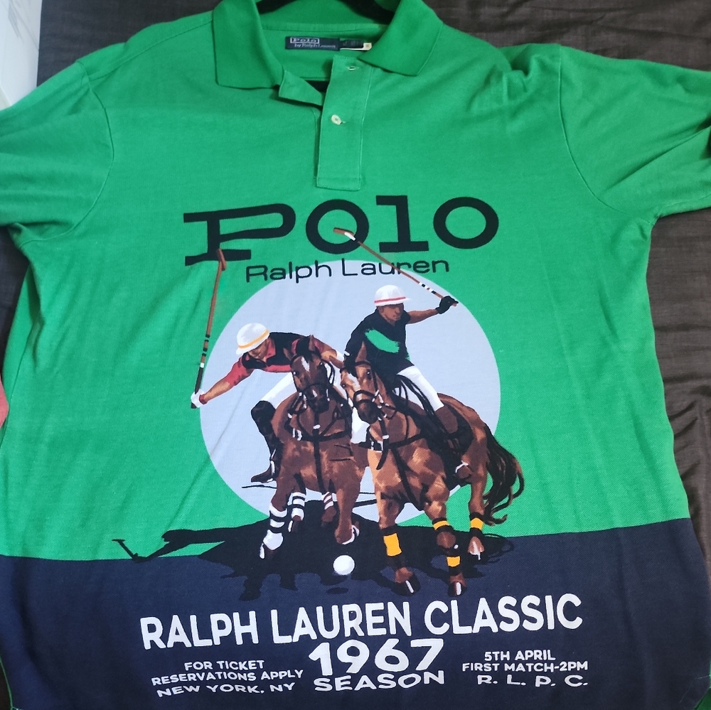Green Men Polo Shirt by Ralph Lauren